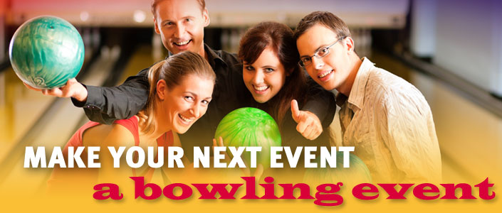 Make Your Next Event a Bowling Event Logo