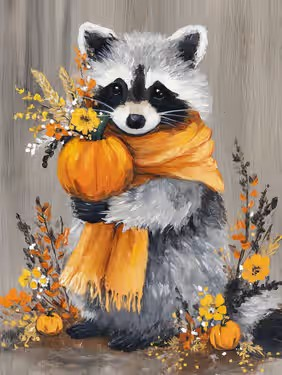 Join us for a Paint Nite Event, Oct 2nd at 7PM - Trash Panda Fall Fun