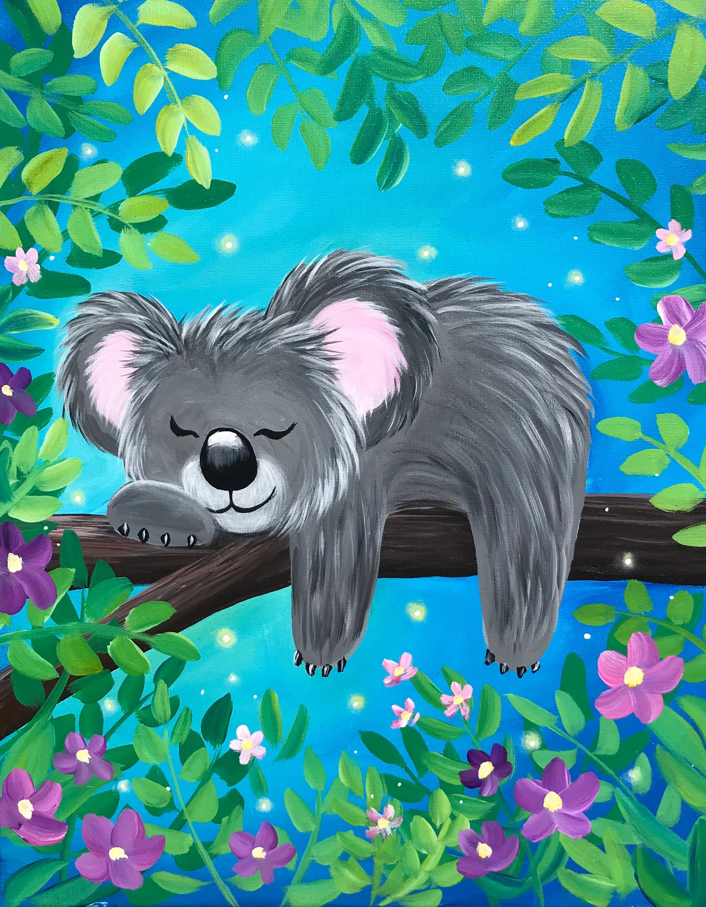 Join us for Paint Nite, Nov 1st, at 7PM - Adults Only - Sleepy Koala