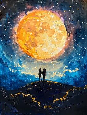 Join us for a Paint Nite Event, Jan 31st, 7PM - Under the Same Moon