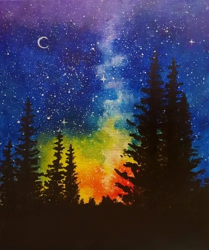 Join us for a Paint Night Event, Mar 1st, at 7PM, A Night at Rainbow Pines