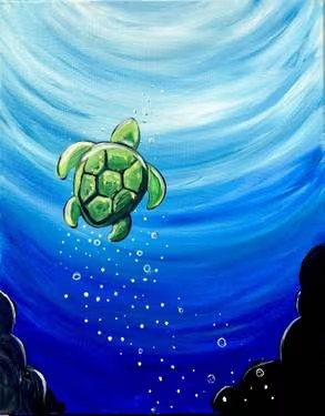 Join Us for a Paint Nite Event, Aug 1st, at 7PM - Little Sea Turtle