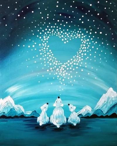 Join us for a Paint Nite Event, Dec 27th, at 7PM - Polar Bear Love