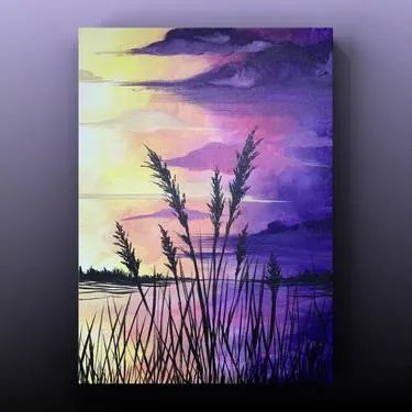 Join us for a Paint Nite Event, Feb 7th, at 7PM - Berry Sunset