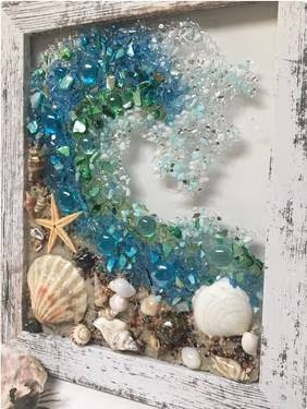 Join Us for a Paint Nite Event - Aug 7th, at 7:00PM - Seascapes Sea Glass Workshop