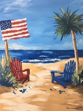 Join Us for a PaintNite Event, July 5th at 7PM - America the Beautiful