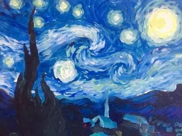 Join us for Paint Nite, Aug 3rd at 7PM, Starry Starry Night