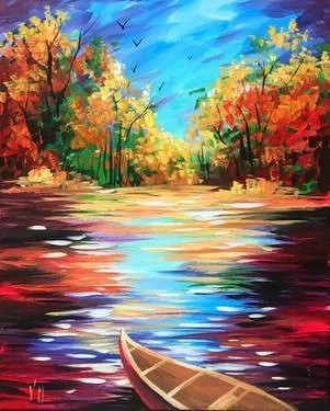 Join us for a Paintnite Event, Nov 8th, 7PM - Fall Boat Ride